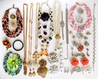 50pc. LOT VINTAGE COSTUME JEWELRY TRIFARI, CORO, WEISS, LAGUNA, LISNER & MORE!