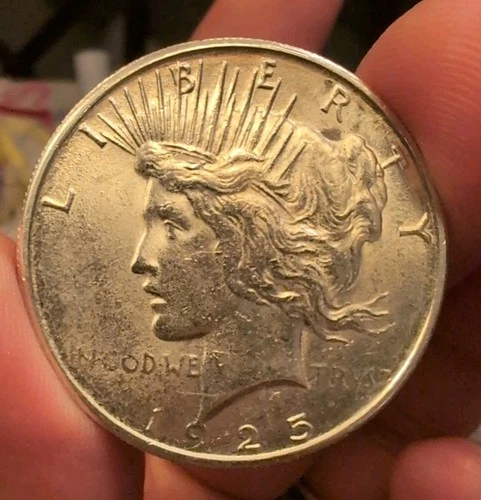 1925-S Peace Silver Dollar $1 AU