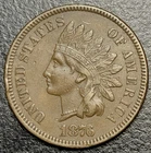 1876 Indian Head Cent Penny 1c SEMI KEY DATE Choice Original XF Full LIBERTY