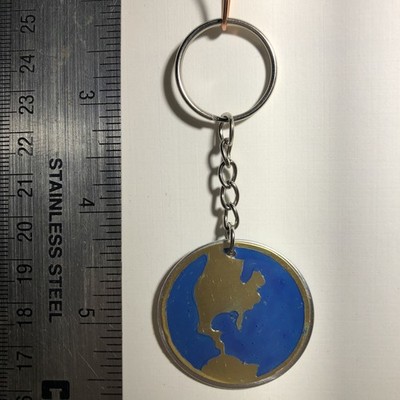 World, Global, Map Key Chain 