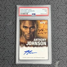 Anthony Johnson Rumble 2010 UFC Topps Round 4  Auto FA-AJ PSA 7 Near Mint