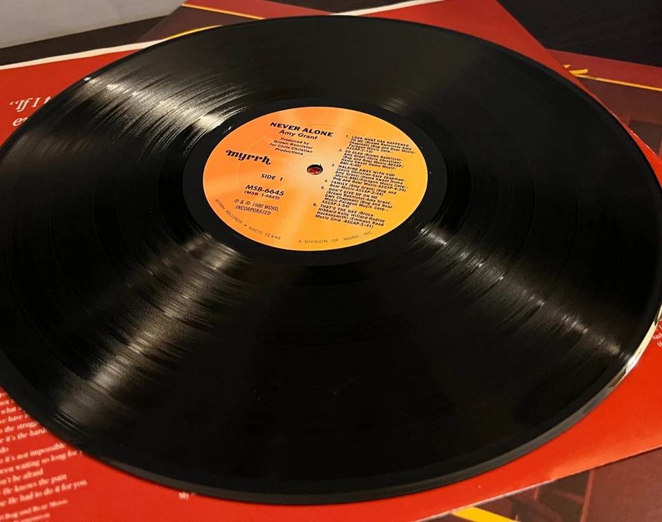 AMY GRANT - Never Alone (1980) - 12" Vinyl Record LP - VG+ - Image 3 of 3