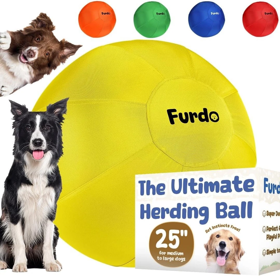 Bola de pastoreo de 25 pulgadas para perros activos - perfecta para border collies y australianos Foto 3 de 4