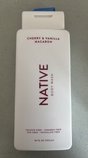Native Natural Body Wash, Cherry  Vanilla Macaron Sulfate Free 18 oz