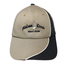 Falcon Crest Golf Club Strapback Hat Brown One Size Adjustable Outdoor