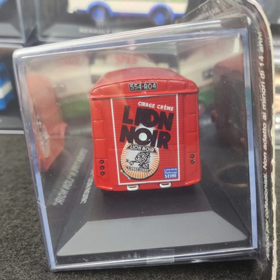 FURGONE CITROEN TIPO H PUBBLICITARIO LEONE NERO IXO 1:43 NUOVO SCATOLA + BLISTER - Immagine 4 di 4