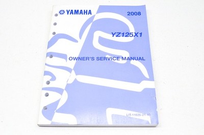 OEM Yamaha LIT-11626-21-43 Owner's Service Manual 08 YZ125X1 NOS