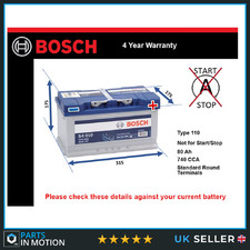 Battery fits BMW 116D 318 528 330D X3 325 323 320 TD 335 325D Bosch 110