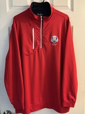 Walter Hagen Ryder Cup 2025 Bethpage Black Red Windbreaker Men's Jacket L