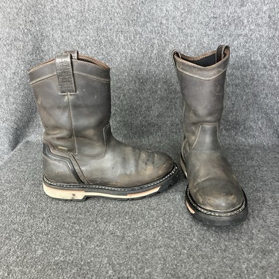 Cabelas Western Work Boots Men 8.5 Pull On 4most Roughneck Wellington Waterproof