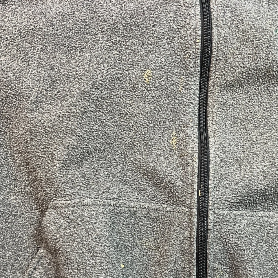 Chaqueta Parque Nacional Yellowstone Para Hombre Grande Gris Polar Cremallera Completa Exterior Foto 3 de 4