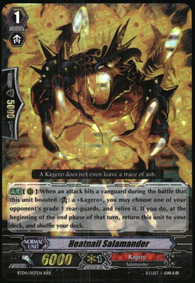 #ad CardFight Vanguard Heatnail Salamander BT04 007EN RRR $6.45
