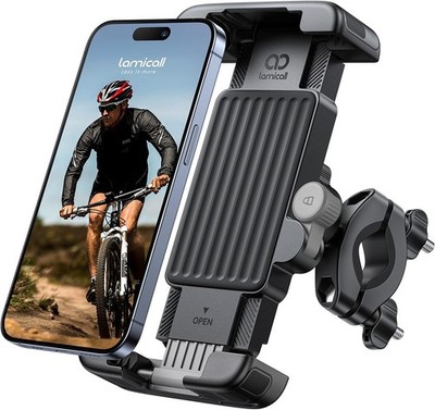 Lamicall Handyhalterung Fahrrad Lenker, Handyhalter Motorrad - [1s