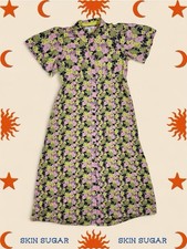 Next Petite Floral Midi Button Front Dress Midi Length Green Summer Shirt Dress