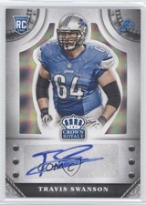 2014 Crown Royale Rookie Signatures Silver Plaid 28/35 Travis Swanson Auto fm0