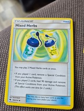 mixed herbs 184/214 pokemon trainer item card