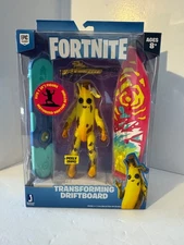 FORTNITE TRANSFORMING DRIFTBOARD W/PEELEY (RIPE) 4" ACTION FIGURE COLLECTORS