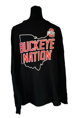 Herren XL Ohio State Buckeyes Shirt schwarz NCAA Langarm College Football neu mit Etikett - Bild 1 von 4