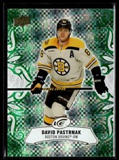 2024-25 Upper Deck Ice Hockey Emerald Green #66 David Pastrnak