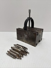 Bloque en V Machinist con abrazadera (casi 11 libras) más consumibles incluidos