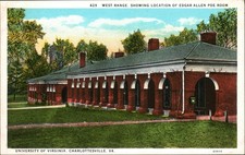 West Range Edgar Allen Poe University of Virginia Charlottesville VA Postcard