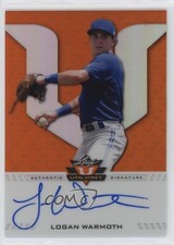 2017 Leaf Valiant Draft Orange 19/25 Logan Warmoth #BA-LW1 Auto 6fs
