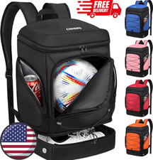 Sports Backpack with Ball  Shoe Compartments for Soccer Basketball Volleyball..