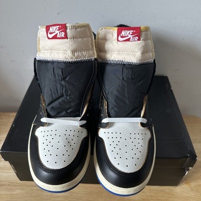Size 11.5M-Jordan 1 Retro High OG SP Fragment x Union LA Varsity Red Sport Royal