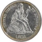 1876 Liberty Seated Silver Dime BU Uncertified #307