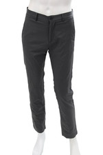 Theory Mens Zippered Flat Front Tapered Dress Pants Solid Gray Size 30