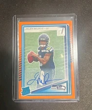 2025 Donruss Jalen Milroe Orange Auto #307