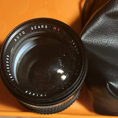 #ad #ad Sears auto MC 135mm F2.8 101022 199.730590 w cover and bag Japan untested clean $75.00