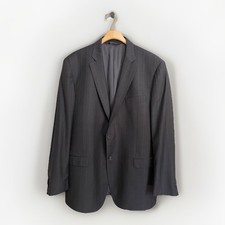 Cloth by Ermenegildo Zegna 48 R  Traveller " Charcoal Multi Stripe Suit 694