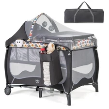 4 in 1 Portable Baby Nursery Center w/ Detachable Bassinet Changing Table