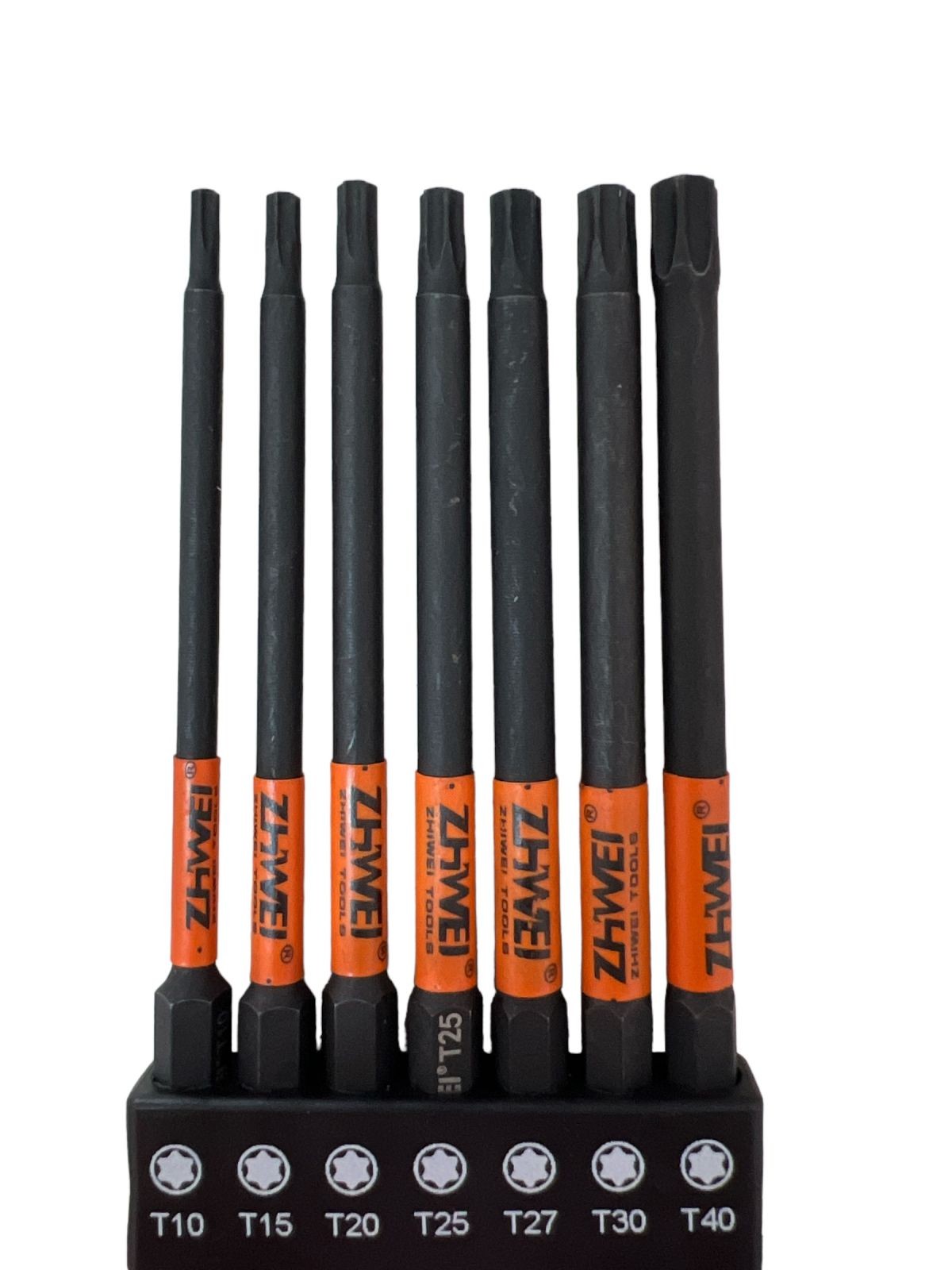 Set 7 punte esagonali per Trapano Avvitatore T10,T15,T20,T25,T27,T30,T40 07569