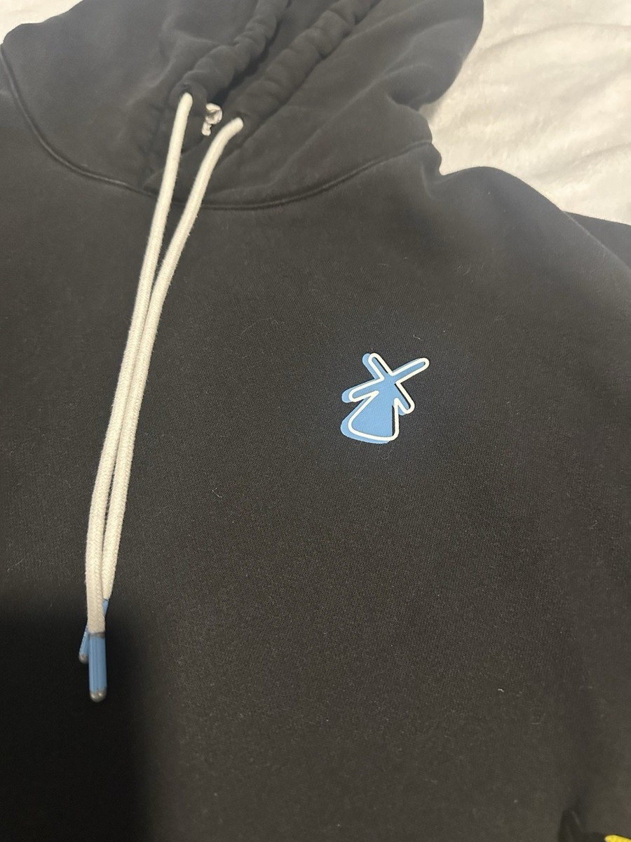 Dutch Bros Hoodie Small RARE Black Baby Blue View 4