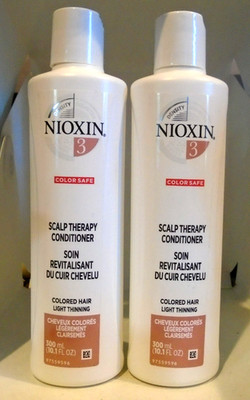 Nioxin System 3 Scalp Therapy Conditioner Thin Hair Color Safe 10.1 oz 2-PACK