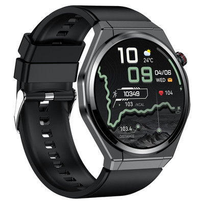 Smart Watch Men Round HD Touch Screen Fitness Tracker Heart Rate Blood Pressure