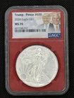 2020 Silver Eagle Trump Pence NGC MS70 #129