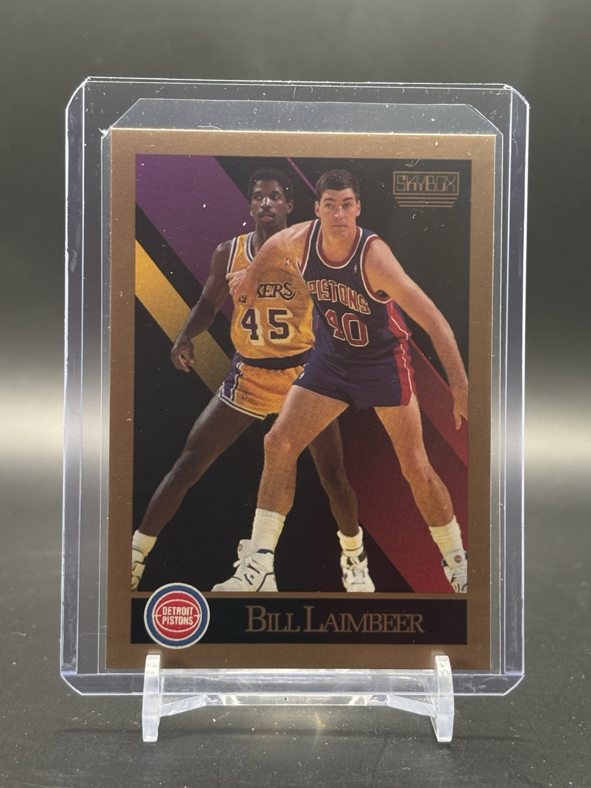1990-91 Skybox #90 Bill Laimbeer Detroit Pistons