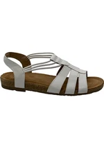 Earth Origins Leather Sling-Back Sandals Laney White