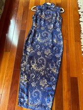 New Vintage 1990s Asian evening dress brocade high quality Cheongsam