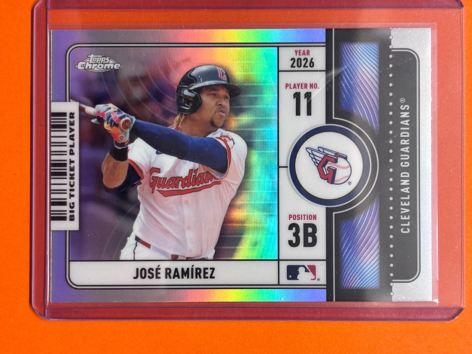 Jose Ramirez 2026 Topps Chrome Big Ticket Players #BTP-9 Cleveland Guardians