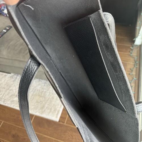 Vince Camuto Vegan Leather Tote Bag Black - Picture 6 of 6