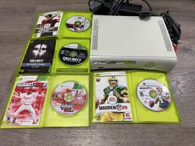 Microsoft Xbox 360 Black Console System Bundle With Controller and Games Lot. 