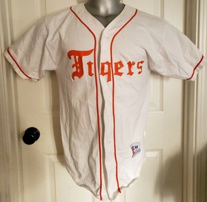 orange and white baseball shirt