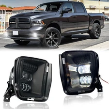 For 2013-2018 Dodge Ram 1500 LED Fog Lights Front Bumper Lamps