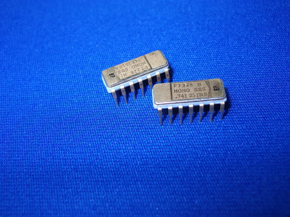 741BP PRECISION MONOLÍTICA LM741J ORO 14 PINES NUEVO DE COLECCIÓN DC7343 ORIGINAL RARO Foto 3 de 4