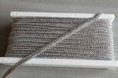 Silber Gold Gimp Schnörkel Brokat Gimp Geflecht Polster Zopf Borte Gimp Stuhlborte