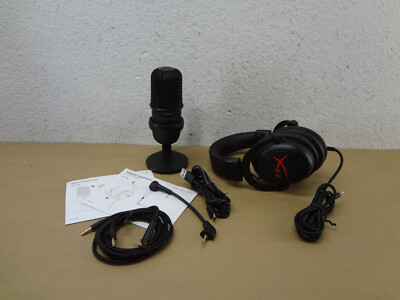 HyperX SoloCast Wired USB Condensor Microphone & Wired 7.1 Gaming Headset